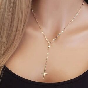 Elegant Gold Cross Necklace